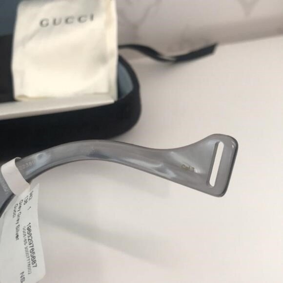 New Authentic Gucci GG0516S 002 Grey Silver Mirror Oversized Sunglasses - Picture 3 of 11